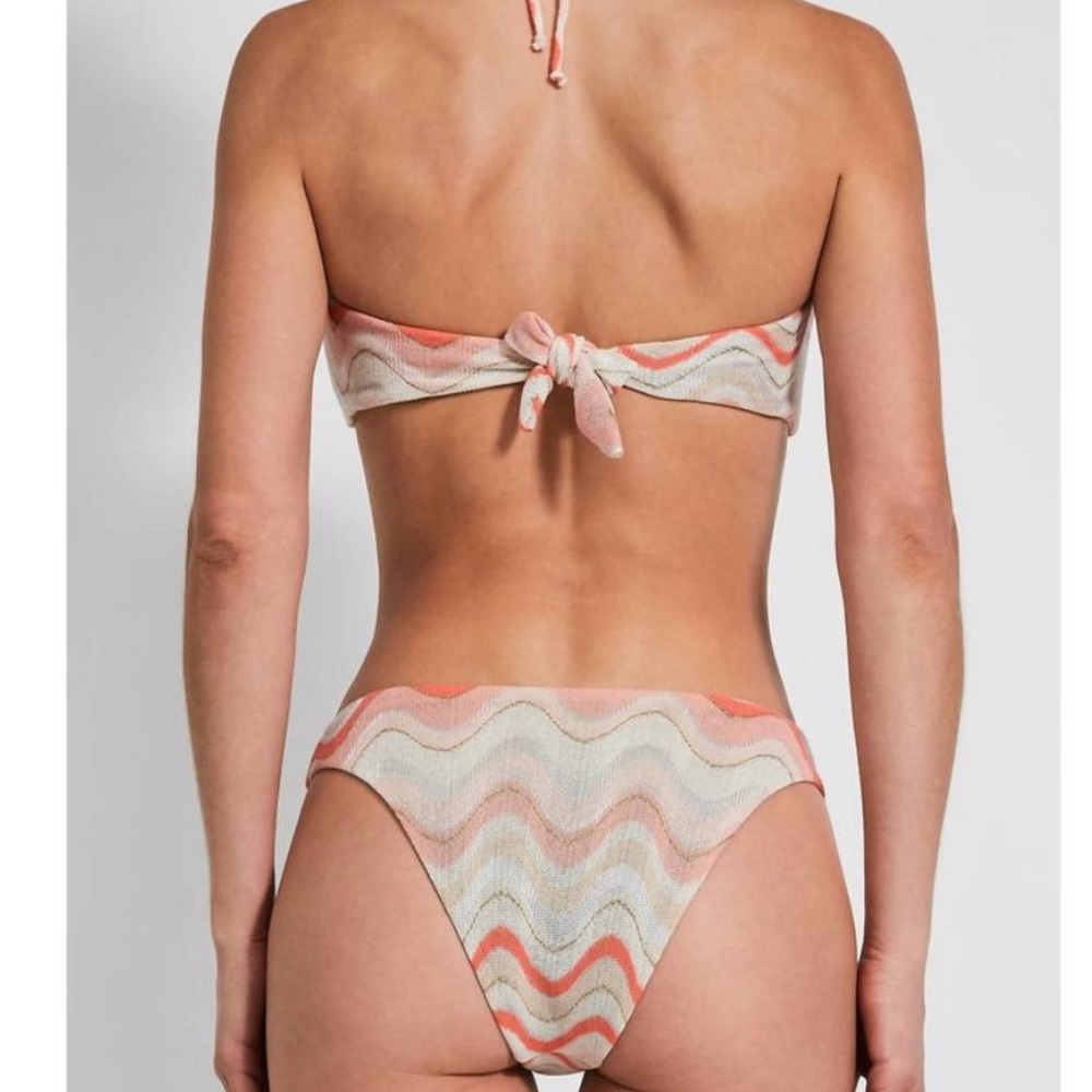 Devon Windsor Coral Wave Pattern Bikini - image 2